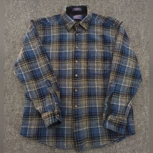 Pendleton Boys Wool Flannel Shirt Youth Large Outdoor, Gorpcore, Layer